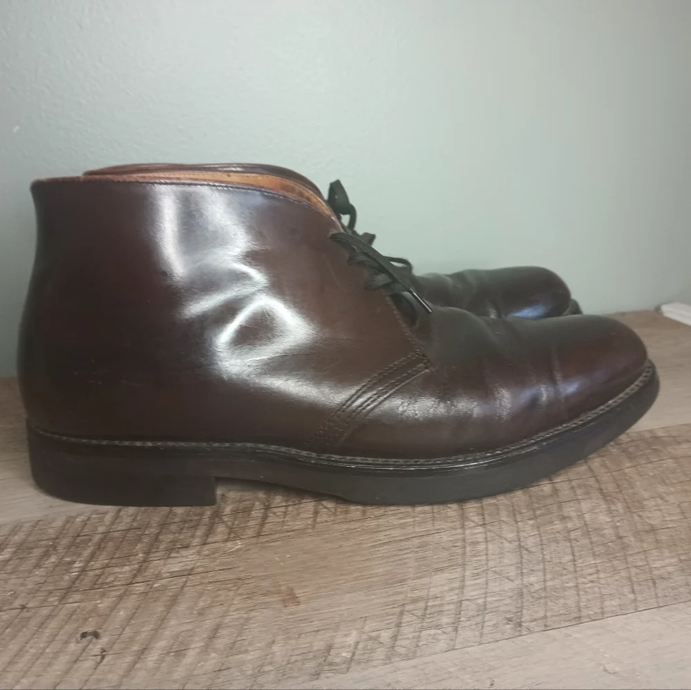 Vintage Chippewa Mens Oxford Boots 9D  Brown Oiled Leather Vibram Academia - Picture 3 of 15